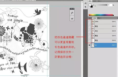 uv打印機(jī)白色專(zhuān)色通道怎么做